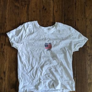 Brandy Melville White top with New York Decal